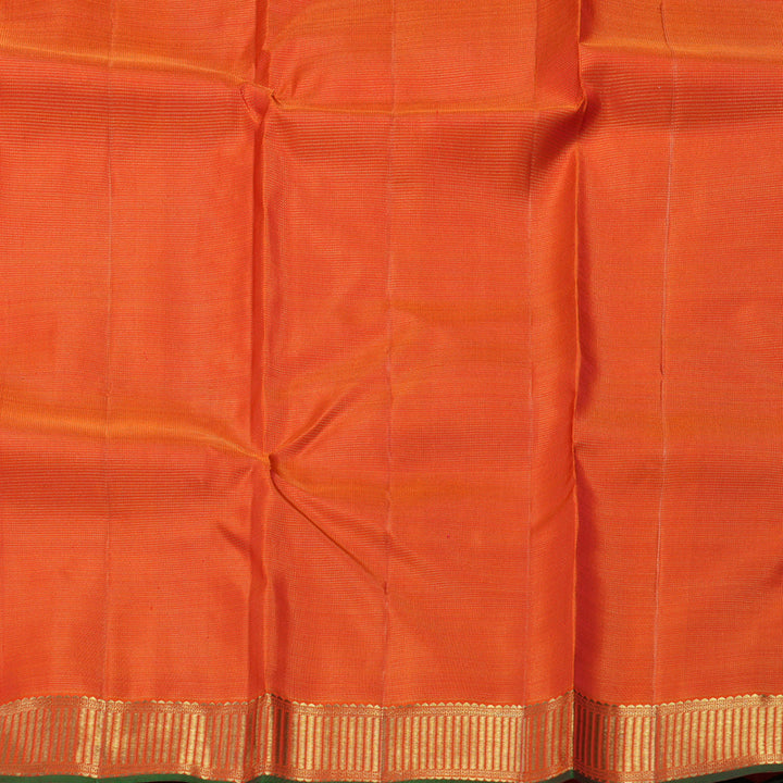 Hayagrivas Handloom Fanta Orange Kanjivaram Silk Saree SSKBF22D1-1