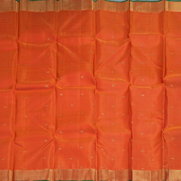Hayagrivas Handloom Fanta Orange Kanjivaram Silk Saree SSKBF22D1-1