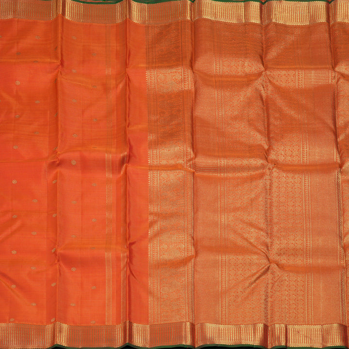 Hayagrivas Handloom Fanta Orange Kanjivaram Silk Saree SSKBF22D1-1