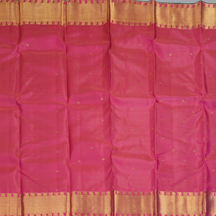 Hayagrivas Handloom Pink Kanjivaram Silk Saree SSKBF24D1-1