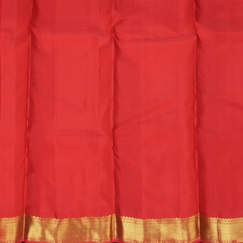 Hayagrivas Handloom Red Kanjivaram Silk Saree SSKBF39D1-1