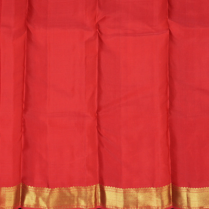 Hayagrivas Handloom Red Kanjivaram Silk Saree SSKBF39D1-1