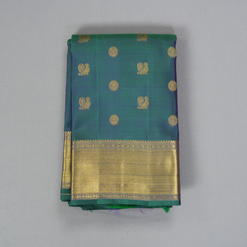 Hayagrivas Handloom Mayilkazhuthu Kanjivaram Silk Saree SSKBF39D2-1