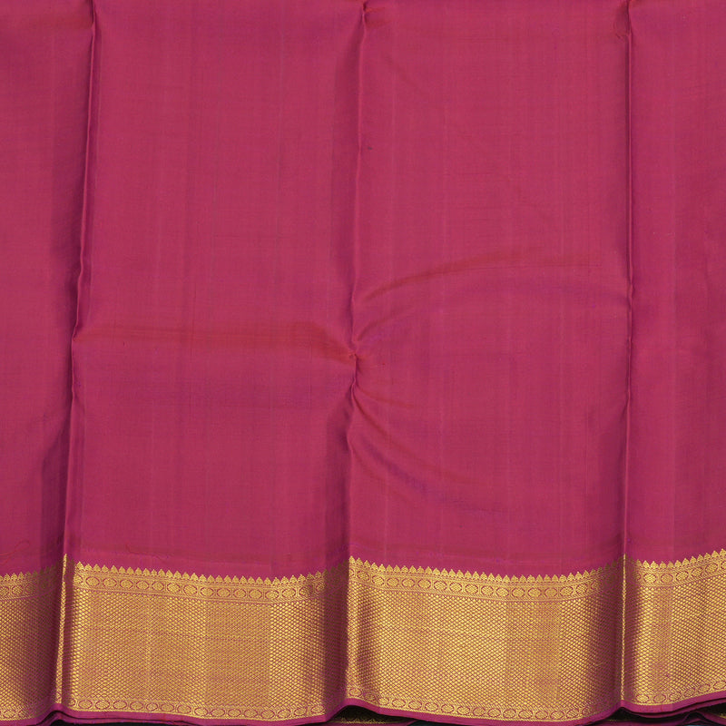 Hayagrivas Handloom Mayilkazhuthu Kanjivaram Silk Saree with Dark Pink Border SSKBF43D9-1