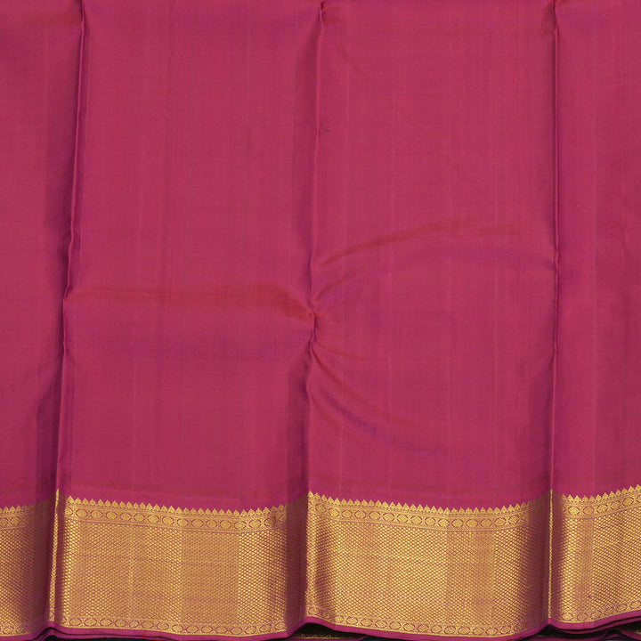 Hayagrivas Handloom Mayilkazhuthu Kanjivaram Silk Saree with Dark Pink Border SSKBF43D9-1
