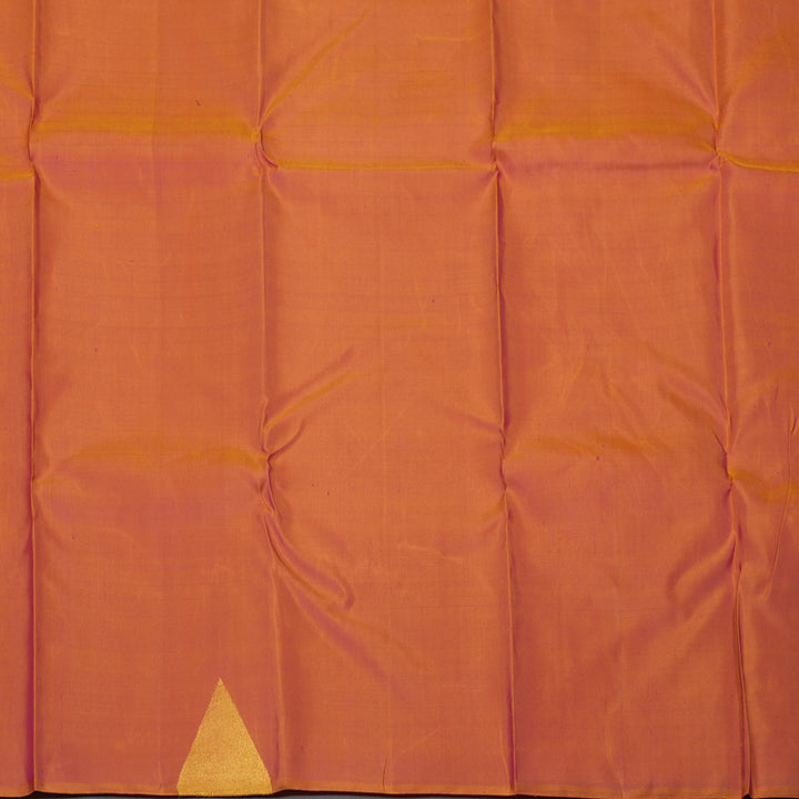 Hayagrivas Handloom Yellow Kanjivaram Silk Saree with Temple Border SSKBF4D3-1