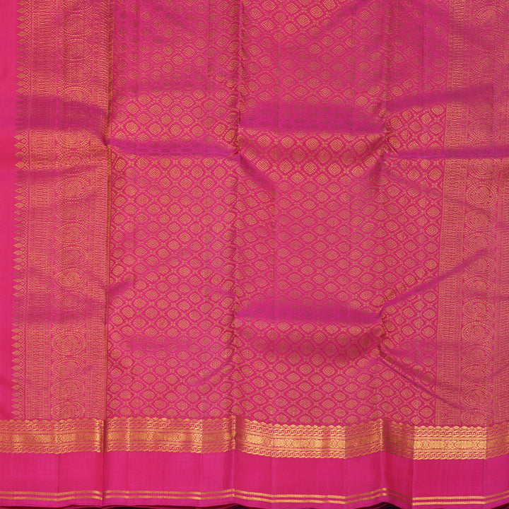 Hayagrivas Handloom Rani Pink Kanjivaram Silk Saree SSKBF60E11-11