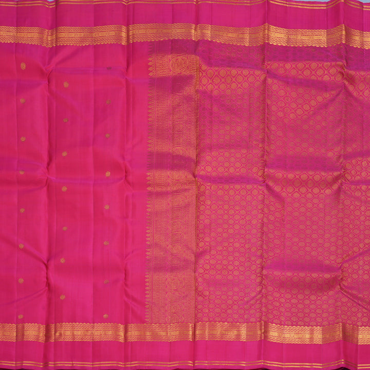 Hayagrivas Handloom Rani Pink Kanjivaram Silk Saree SSKBF60E11-11