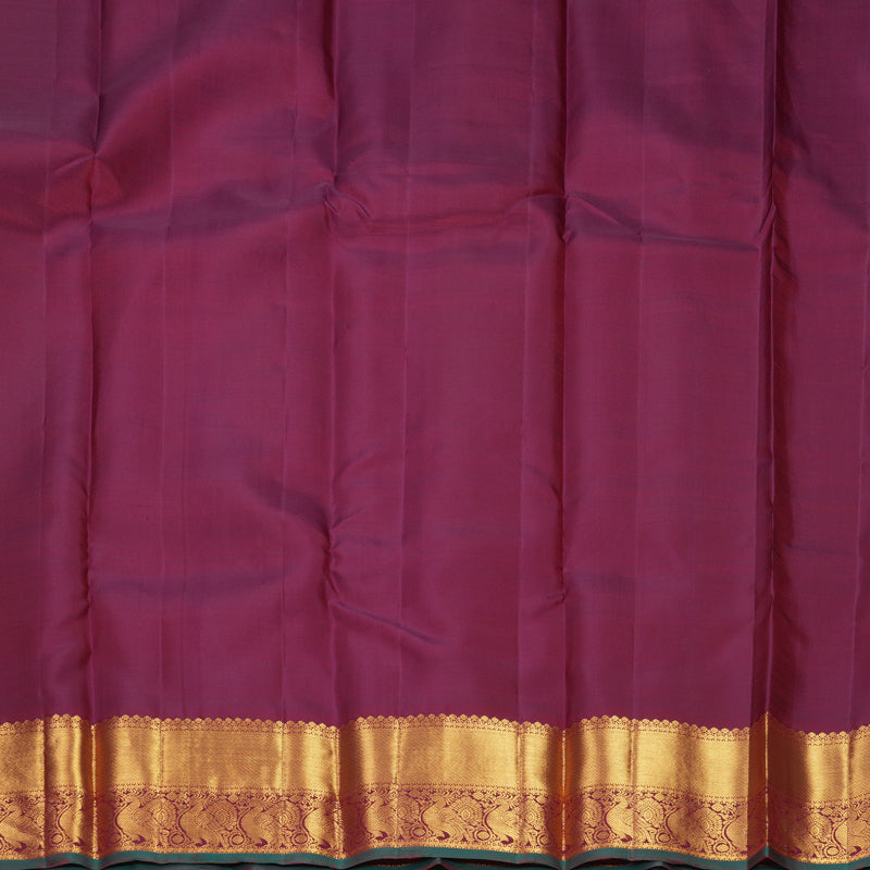 Hayagrivas Handloom Rose Pink Kanjivaram Silk Saree with Burgundy Border SSKBF60E11-14