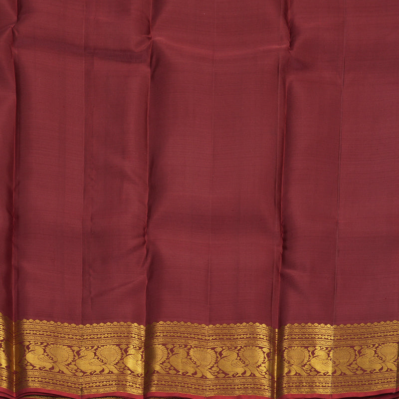 Hayagrivas Handloom Maroon Kanjivaram Silk Saree SSKBF60E11-16