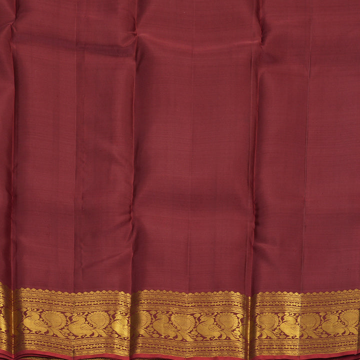Hayagrivas Handloom Maroon Kanjivaram Silk Saree SSKBF60E11-16