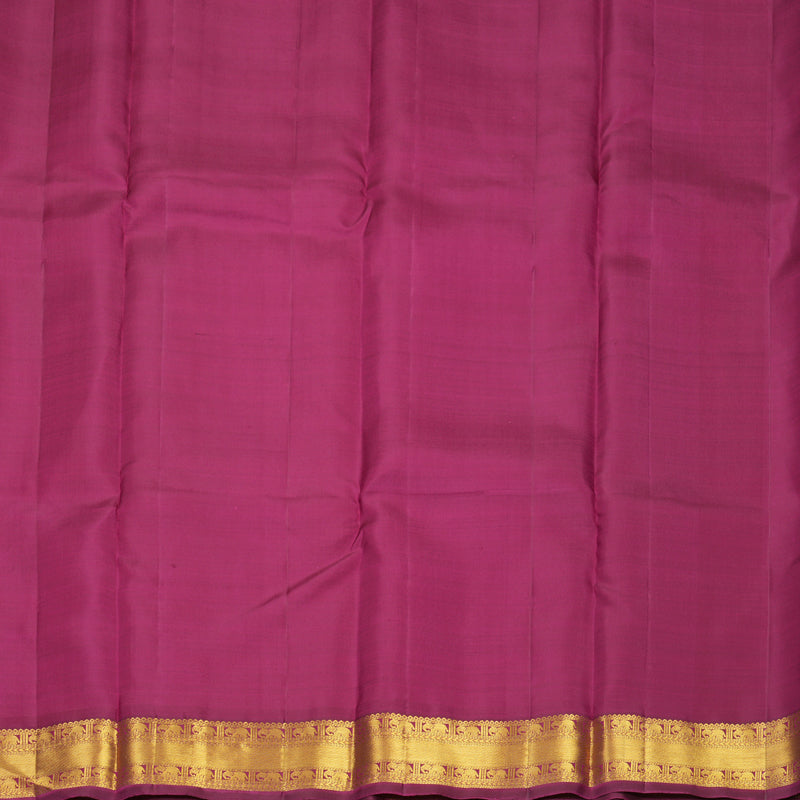 Hayagrivas Handloom Rose Pink Kanjivaram Silk Saree with Wine Purple Border SSKBF60E11-3