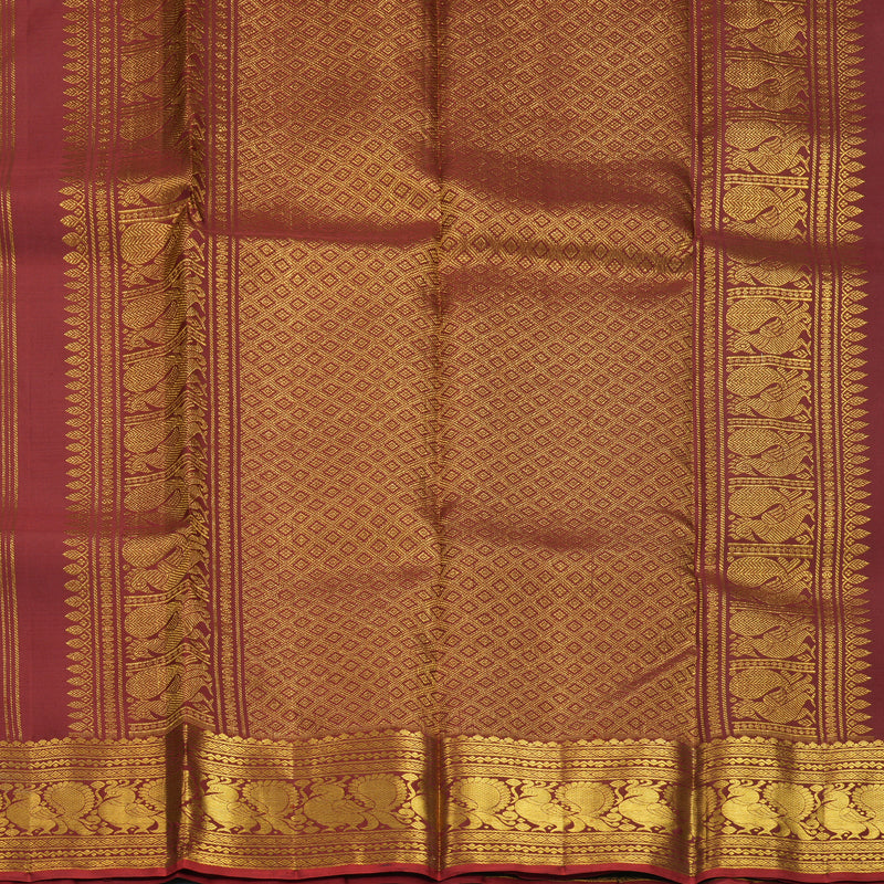 Hayagrivas Handloom Maroon Kanjivaram Silk Saree SSKBF60E11-8
