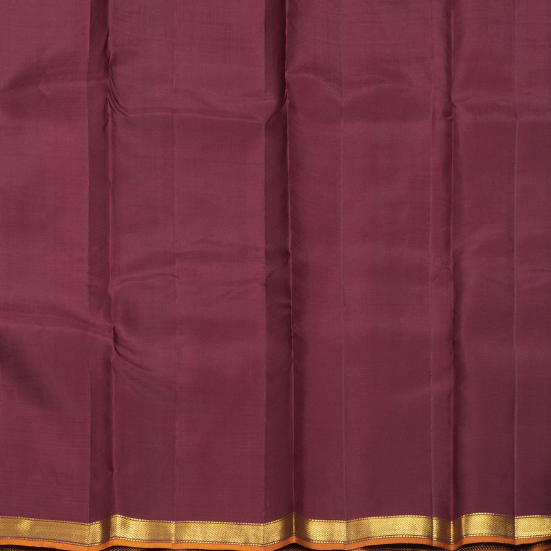 Hayagrivas Handloom Pinkish-Maroon Kanjivaram Silk Saree SSKBF60E5-1