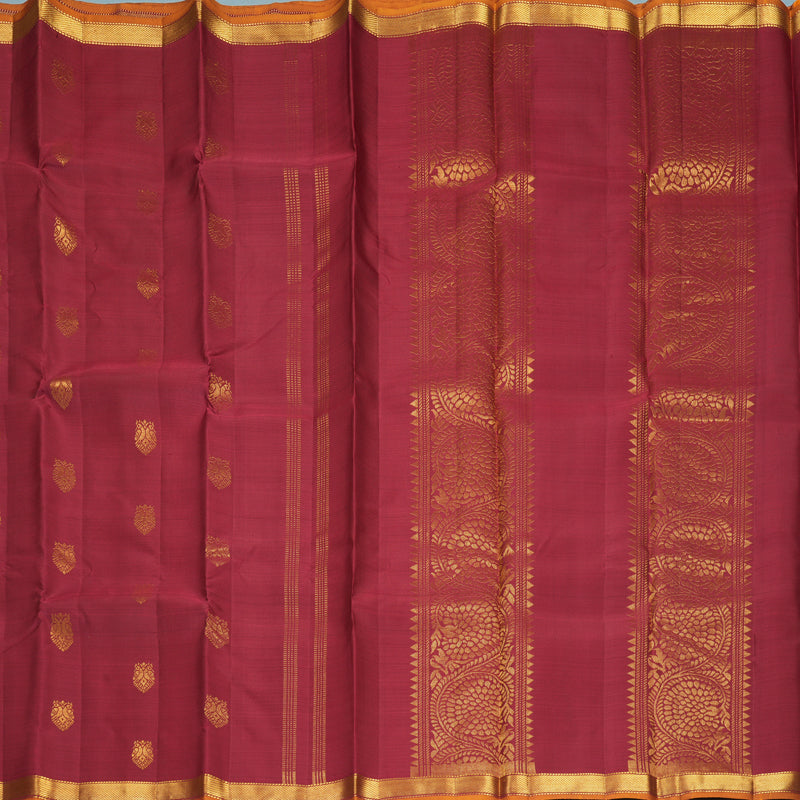 Hayagrivas Handloom Maroon Kanjivaram Silk Saree SSKBF60E5-2