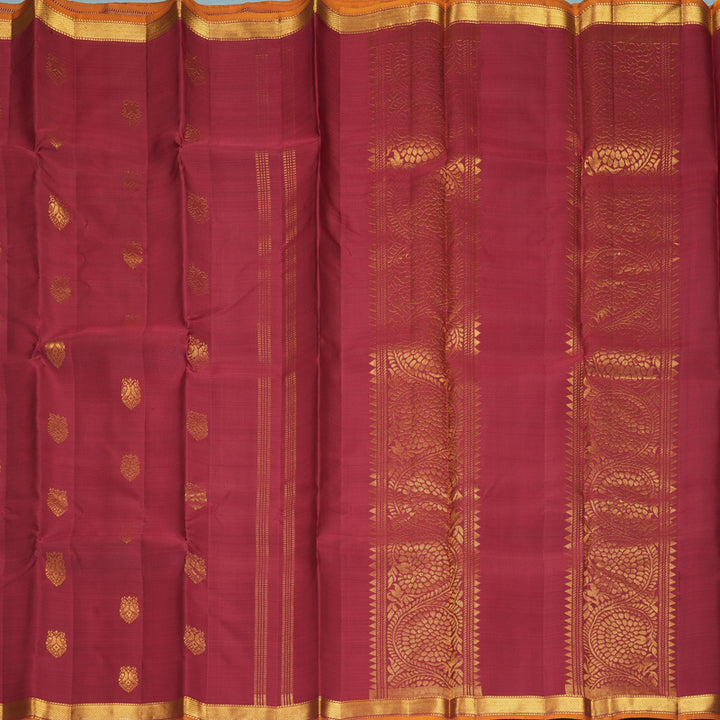 Hayagrivas Handloom Maroon Kanjivaram Silk Saree SSKBF60E5-2