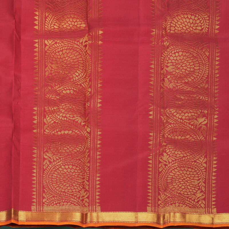 Hayagrivas Handloom Pinkish-Maroon Kanjivaram Silk Saree SSKBF60E5-4