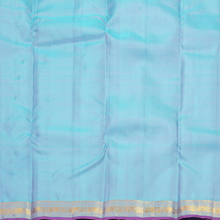Hayagrivas Handloom Rose Pink Kanjivaram Silk Saree with Powder Blue Border SSKBF60E8-1