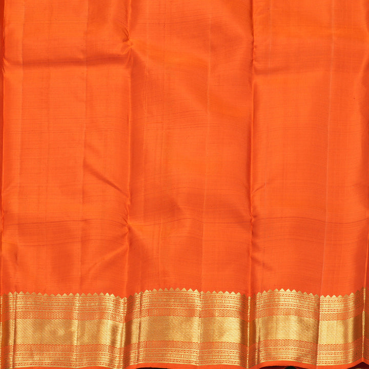 Hayagrivas Handloom Red Kanjivaram Silk Saree with Orange Border SSKBF61E1-13