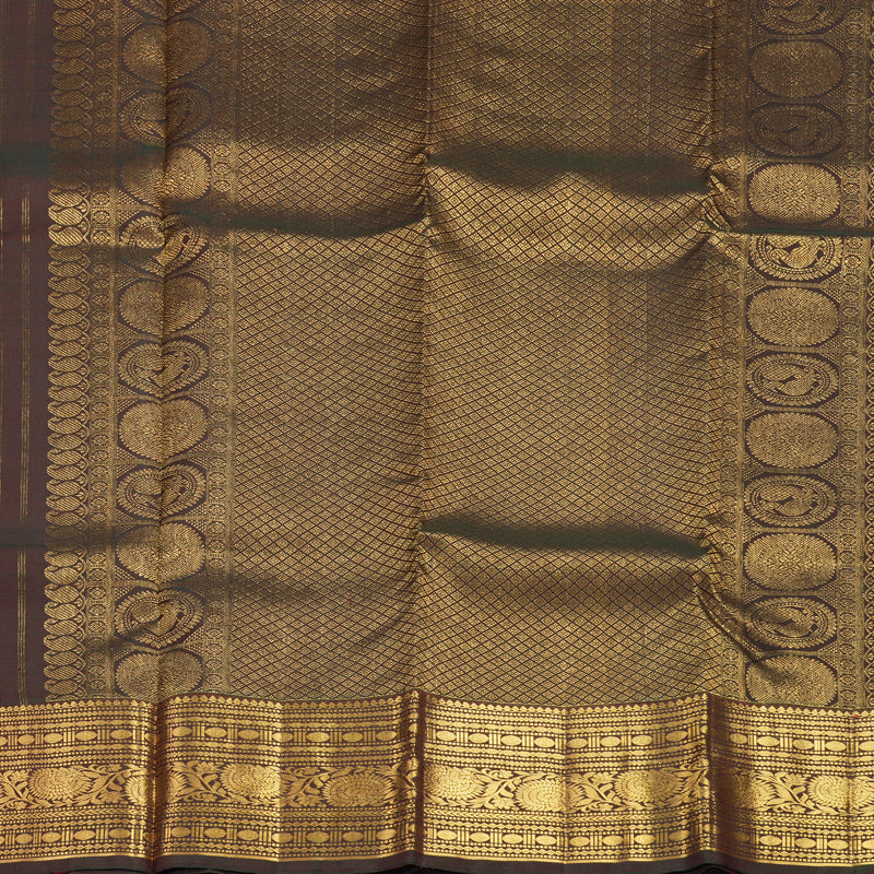 Hayagrivas Handloom Red Kanjivaram Silk Saree with Manthalir Border SSKBF61E1-19