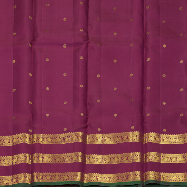 Hayagrivas Handloom Rusty Pink Kanjivaram Silk Saree with Vadamalli Border SSKBF61E2-16