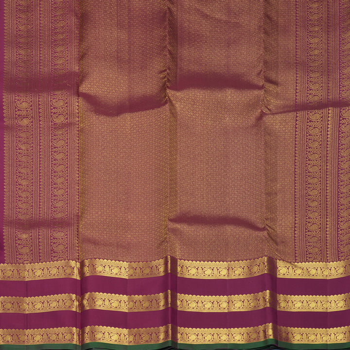 Hayagrivas Handloom Rusty Pink Kanjivaram Silk Saree with Vadamalli Border SSKBF61E2-16