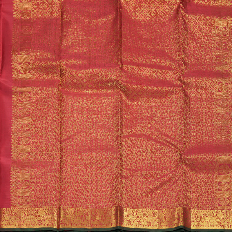 Hayagrivas Handloom Maroon Kanjivaram Silk Saree SSKBF61E2-2