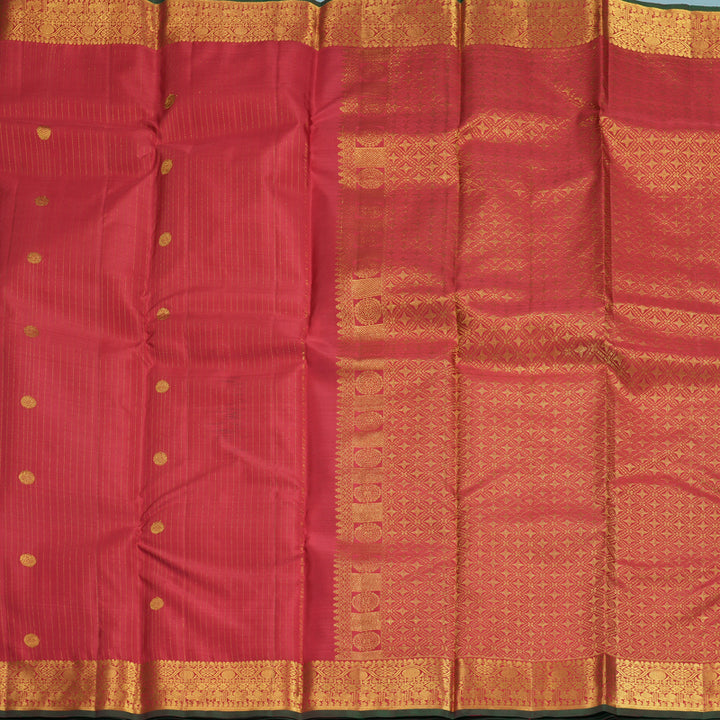 Hayagrivas Handloom Maroon Kanjivaram Silk Saree SSKBF61E2-2