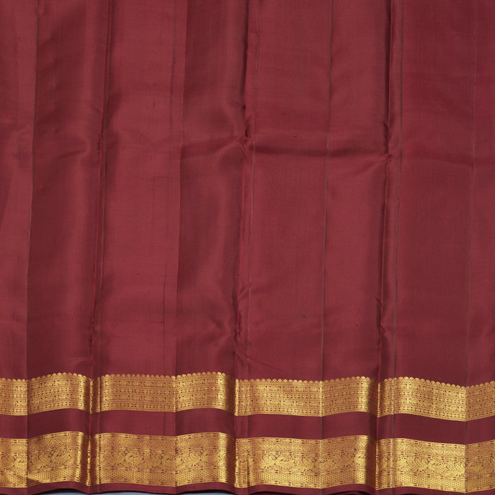 Hayagrivas Handloom Maroon Kanjivaram Silk Saree SSKBF61E2-25