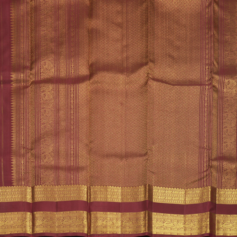 Hayagrivas Handloom Maroon Kanjivaram Silk Saree SSKBF61E2-25