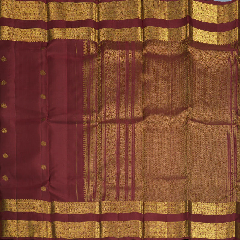Hayagrivas Handloom Maroon Kanjivaram Silk Saree SSKBF61E2-25