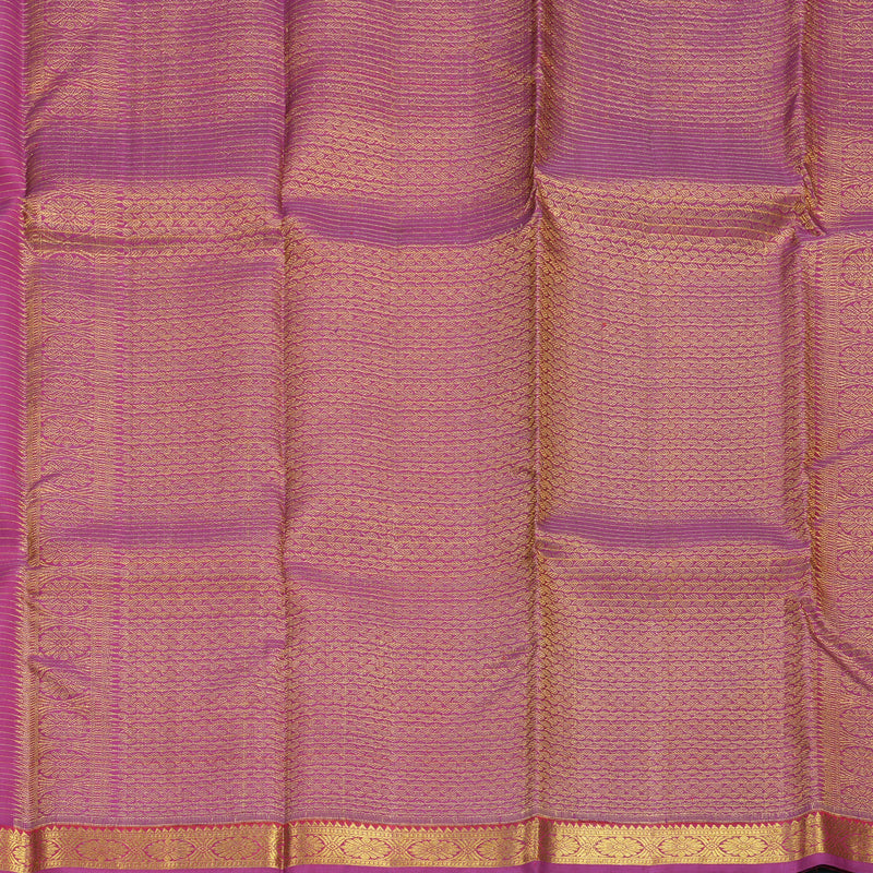 Hayagrivas Handloom Manthalir Kanjivaram Silk Saree with Purple Border SSKBF61E3-2