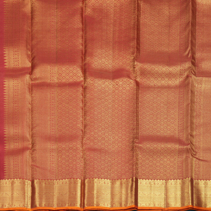 Hayagrivas Handloom Maroon Kanjivaram Silk Saree SSKBF61E6-7
