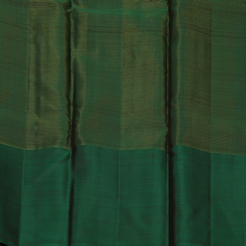 Hayagrivas Handloom Burgundy Kanjivaram Silk Saree with Bottle Green Border SSKBF61E6-9