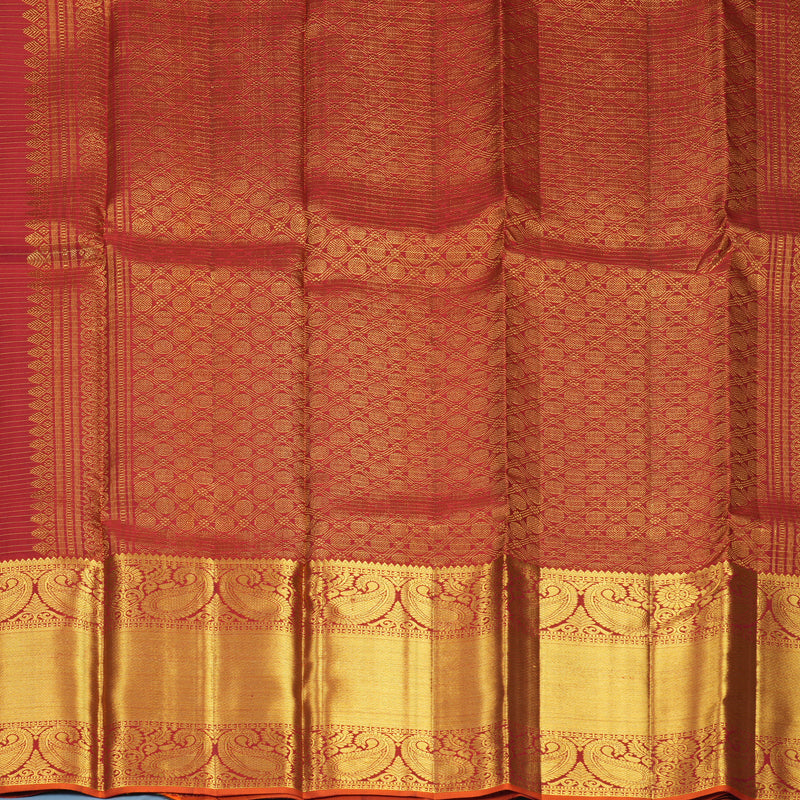 Hayagrivas Handloom Maroon Kanjivaram Silk Saree SSKBF67E15-1