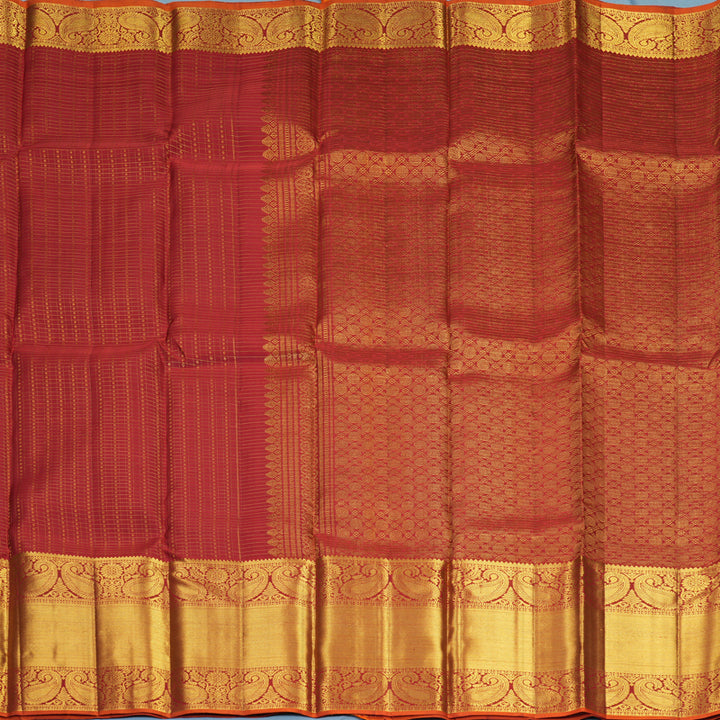 Hayagrivas Handloom Maroon Kanjivaram Silk Saree SSKBF67E15-1