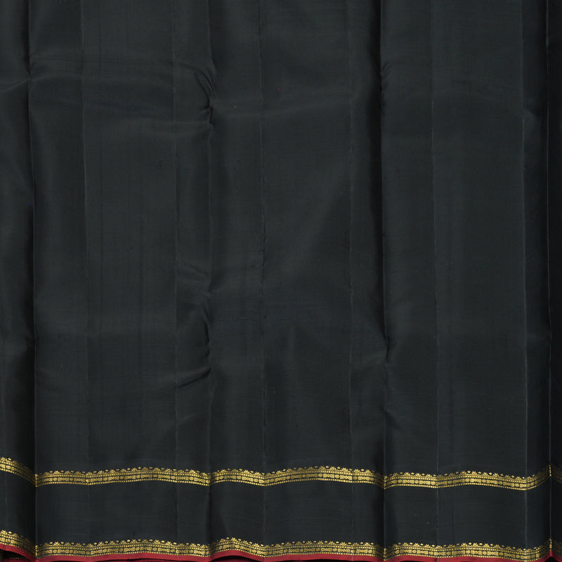 Hayagrivas Handloom Black Kanjivaram Silk Saree SSKBF67E3-12