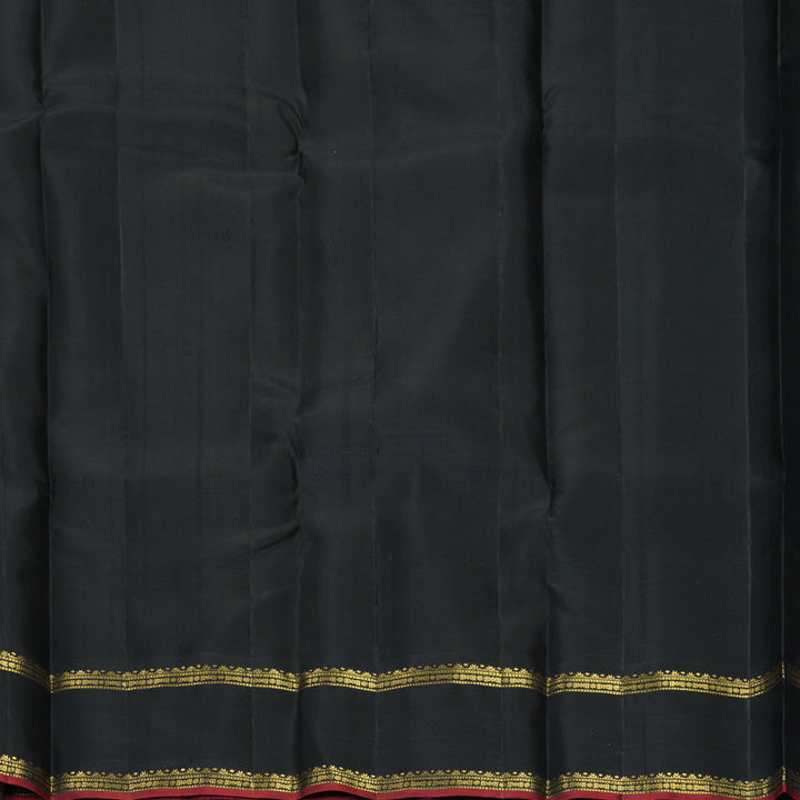 Hayagrivas Handloom Black Kanjivaram Silk Saree SSKBF67E3-12