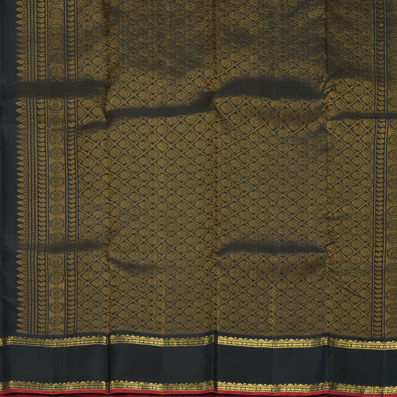 Hayagrivas Handloom Black Kanjivaram Silk Saree SSKBF67E3-12