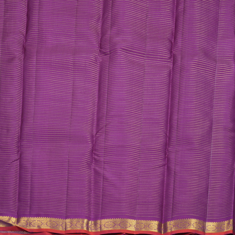 Hayagrivas Handloom Vadamalli Purple Kanjivaram Silk Saree SSKBF67E9-1