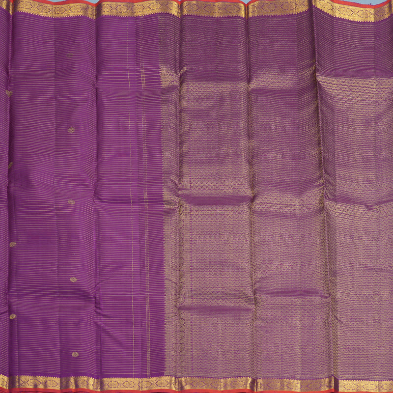 Hayagrivas Handloom Vadamalli Purple Kanjivaram Silk Saree SSKBF67E9-1