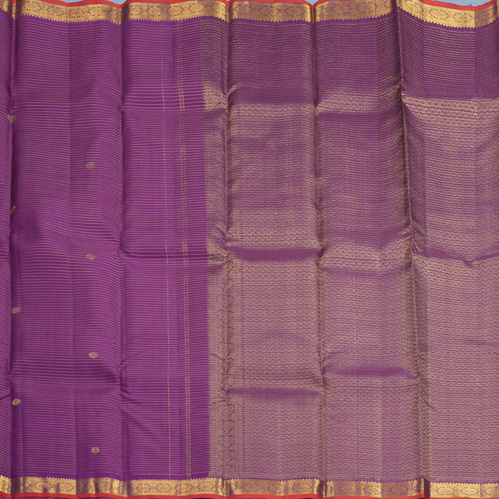 Hayagrivas Handloom Vadamalli Purple Kanjivaram Silk Saree SSKBF67E9-1