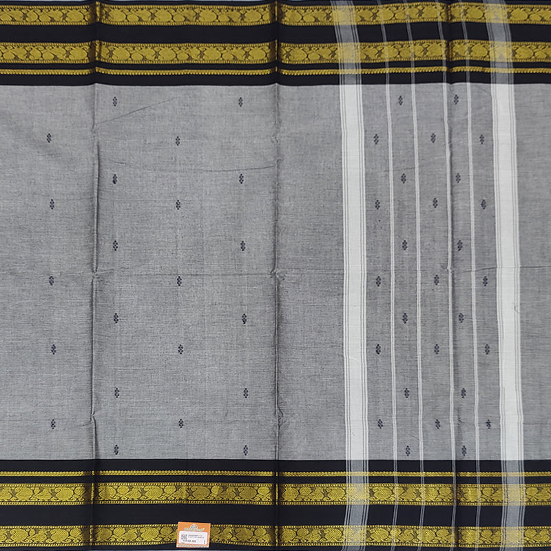 Hayagrivas Grey Handloom Chettinad Cotton Saree SSKBF86F1-17