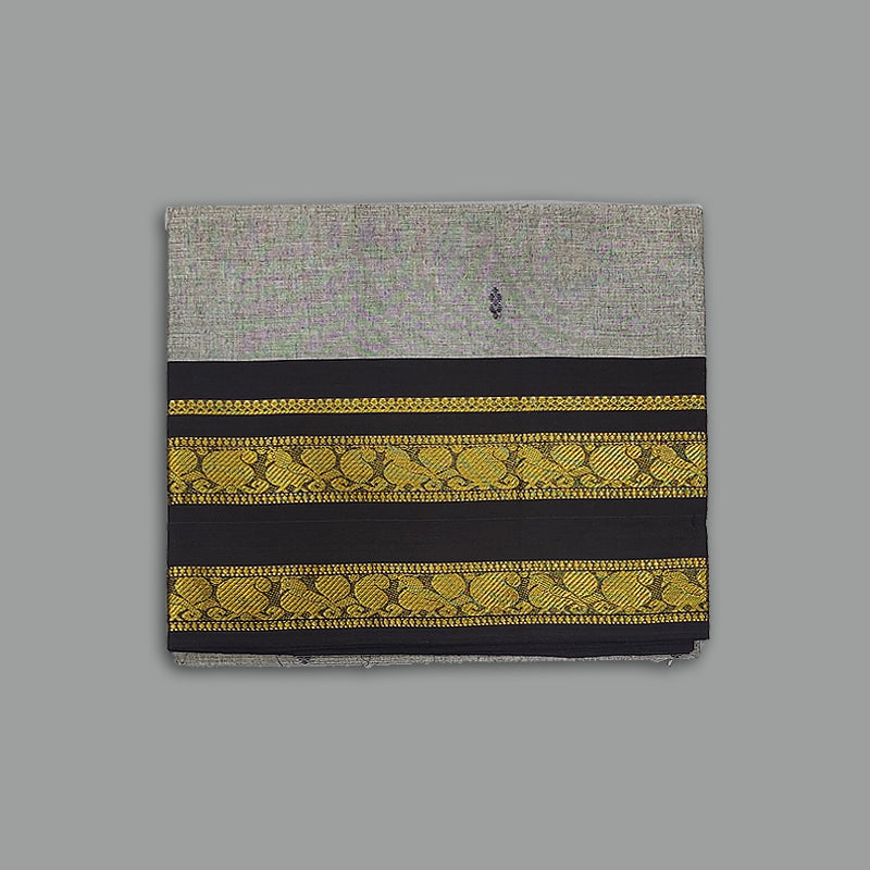 Hayagrivas Grey Handloom Chettinad Cotton Saree SSKBF86F1-17