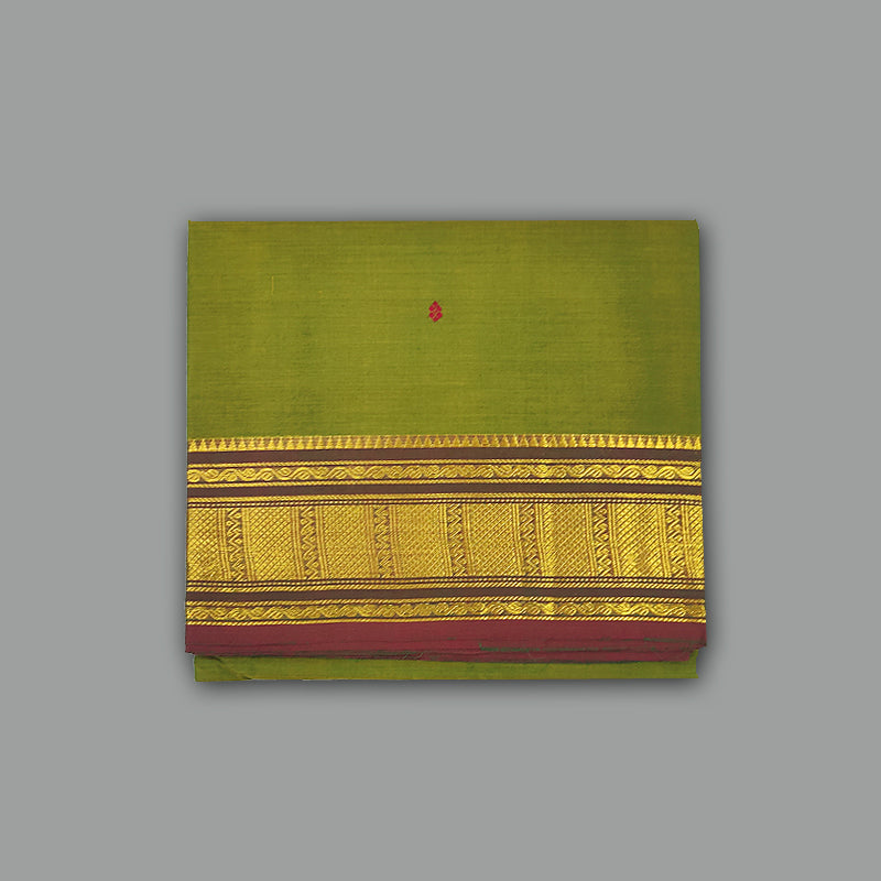 Hayagrivas Sampanga Green Handloom Chettinad Cotton Saree SSCKBF86F1-68
