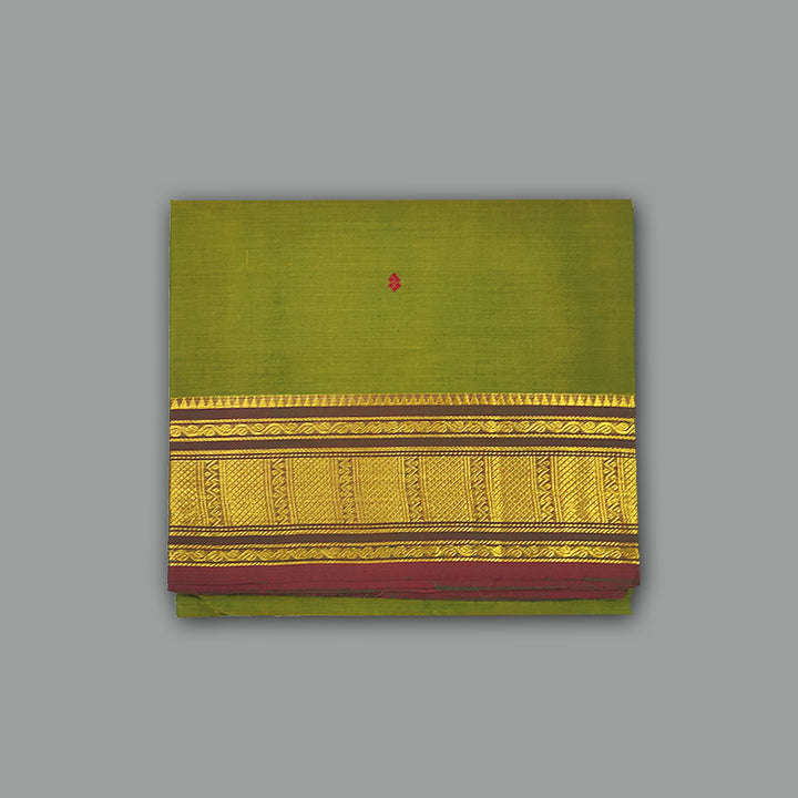 Hayagrivas Sampanga Green Handloom Chettinad Cotton Saree SSCKBF86F1-68
