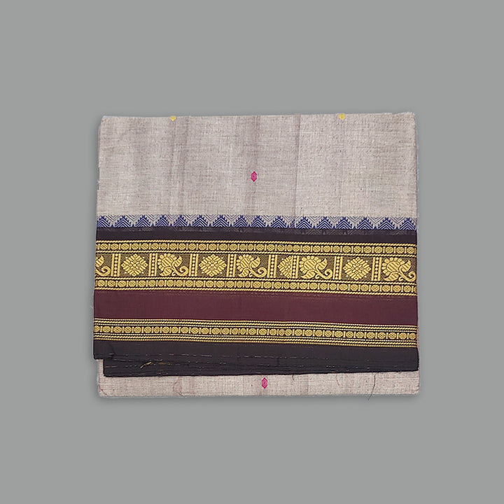 Hayagrivas Grey Handloom Chettinad Cotton Saree SSKBF86F1-79