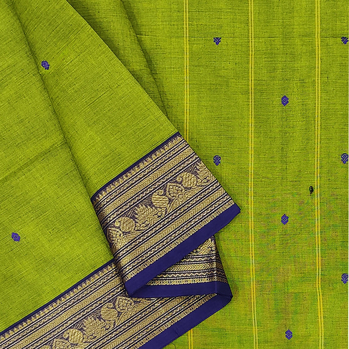 Hayagrivas Parrot Green Handloom Chettinad Cotton Saree SSKBF86F1-92