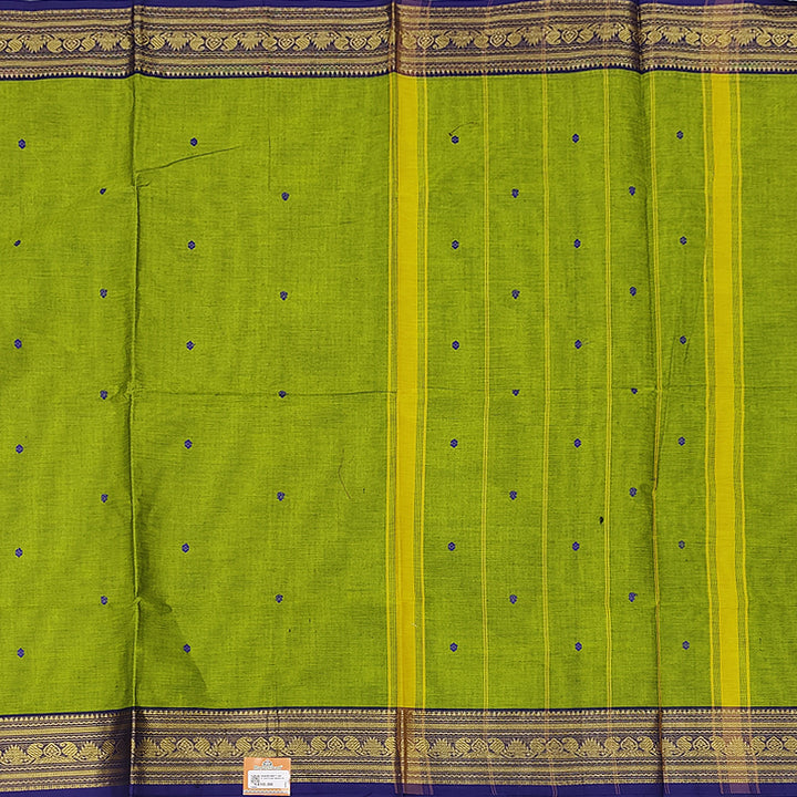 Hayagrivas Parrot Green Handloom Chettinad Cotton Saree SSKBF86F1-92
