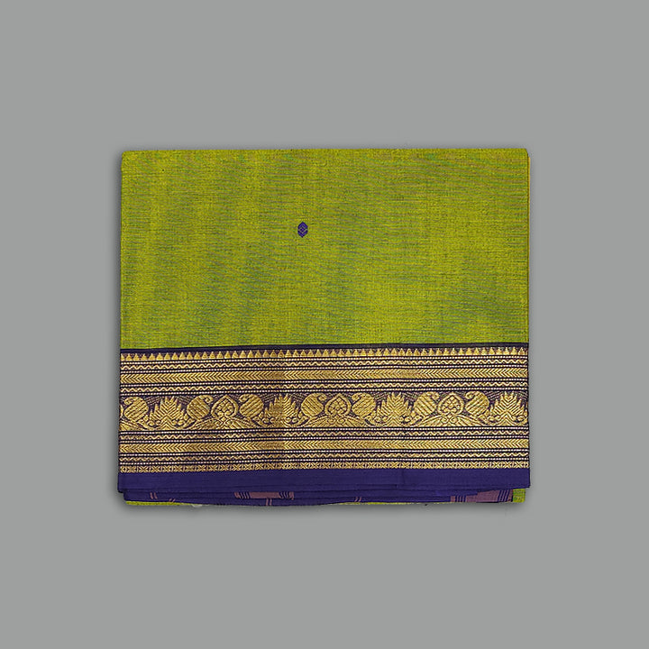 Hayagrivas Parrot Green Handloom Chettinad Cotton Saree SSKBF86F1-92